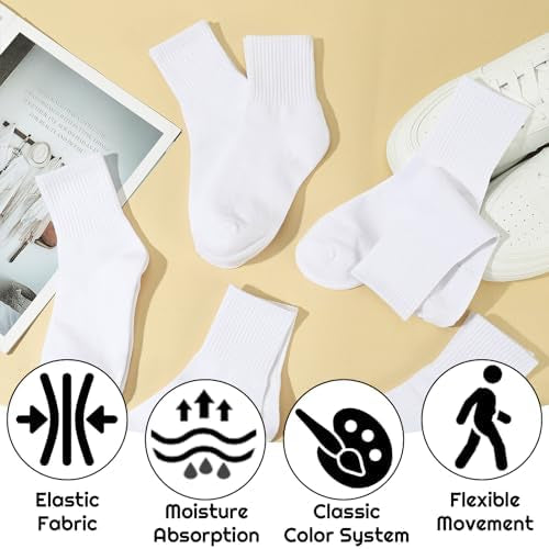 Six pairs of Problems Solved women's breathable cotton ankle socks, suitable for sports, gym, and leisure wear.