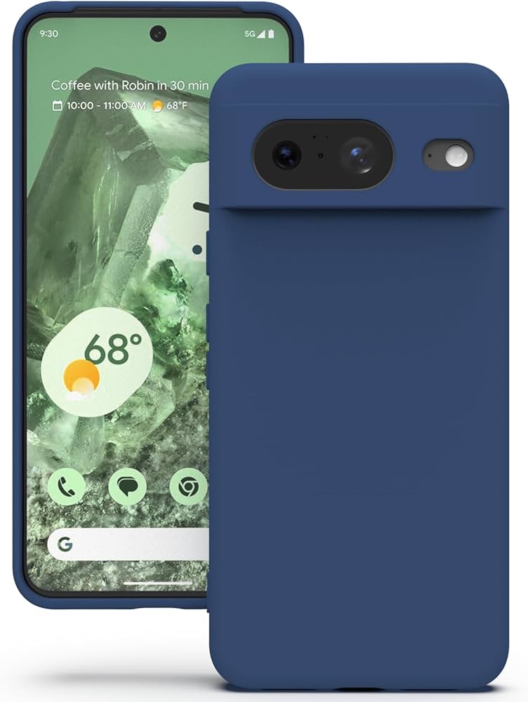 YATWIN Case for Google Pixel 8, Silicone Mobile Phone Case with Lining