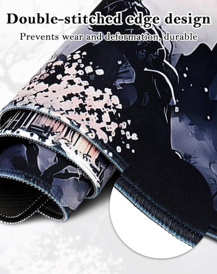 Problems Solved non-slip gaming mouse pad, 80x30cm waterproof extended mouse mat with non-slip base for smooth control.