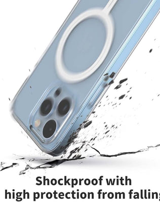 Shockproof iPhone Case with MagSafe, PC & TPU Clear Phone Case for iPhone 13 mini