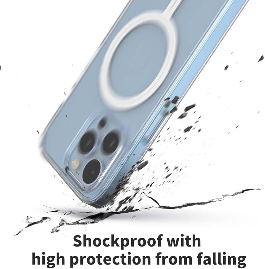 Shockproof iPhone Case with MagSafe, PC & TPU Clear Phone Case for iPhone 13 mini