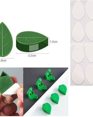30 Pieces Plant Climbing Wall Fixture Clips, Self-Adhesive Plant Fixer Invisible Clips