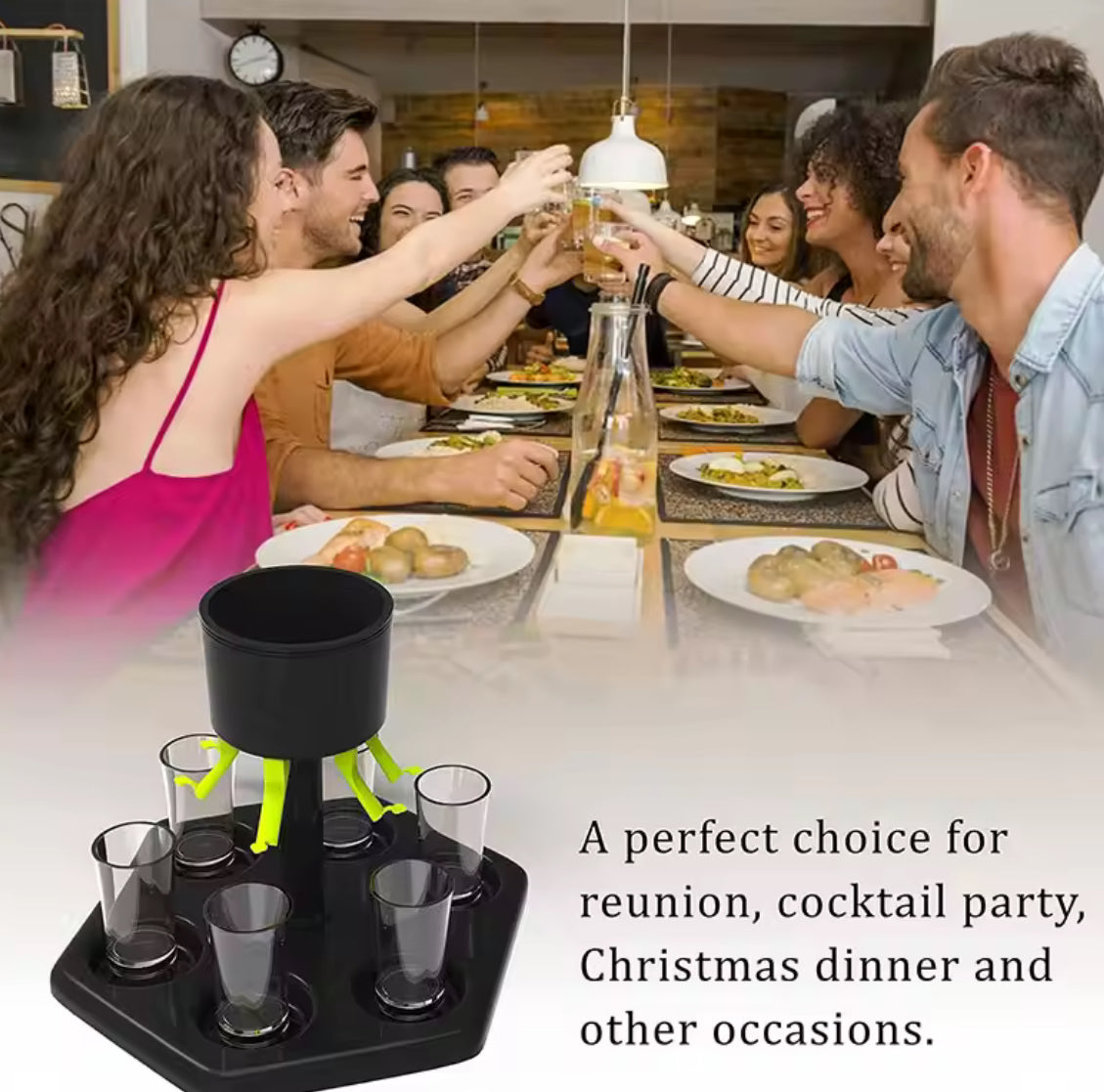 6-Shot Liquor Dispenser for Easy Drink Pouring - Problems Solved