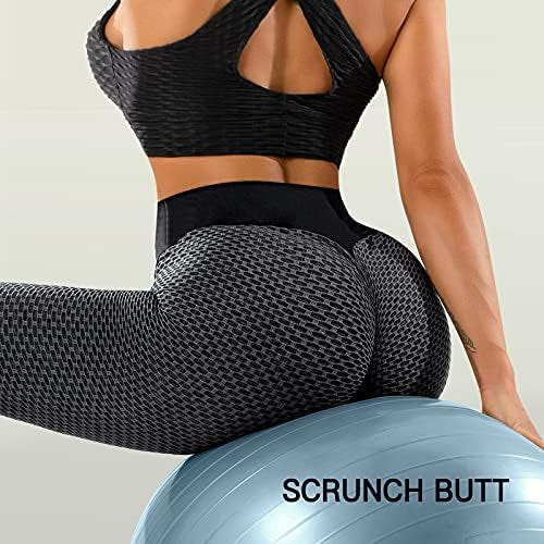 Women’s high-waisted gym leggings with tummy control and butt lift design, by Problems Solved, shown on a model.