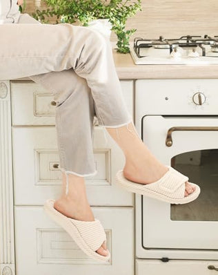 Orthopedic Slippers for Women with Adjustable Arch Support Indoor Slippers Open Toe
