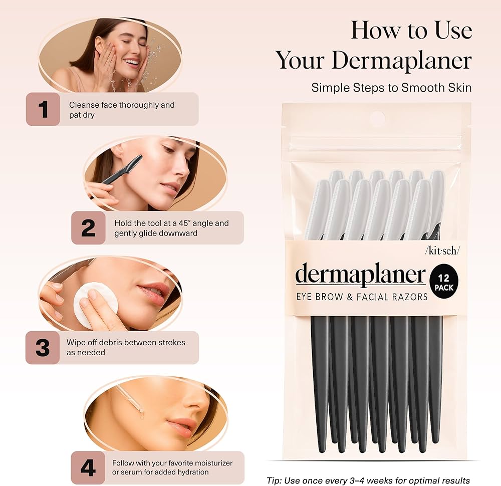 Dermaplaning Blades For Face, Face Razors for Women, Eyebrow Razor & Facial Hair