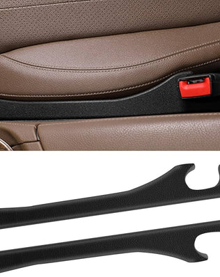 2 Pack Car Seat Gap Filler Car Seat Interior Universal Fit PU Leather Car Seat Gap Plug