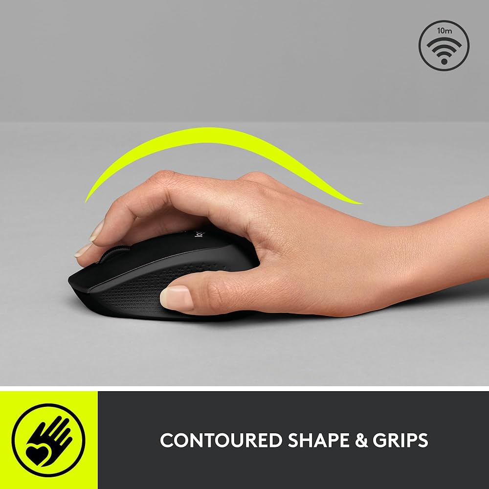 Problems Solved Logitech M280 wireless mouse with 2.4 GHz USB nano receiver and 1000 DPI optical sensor