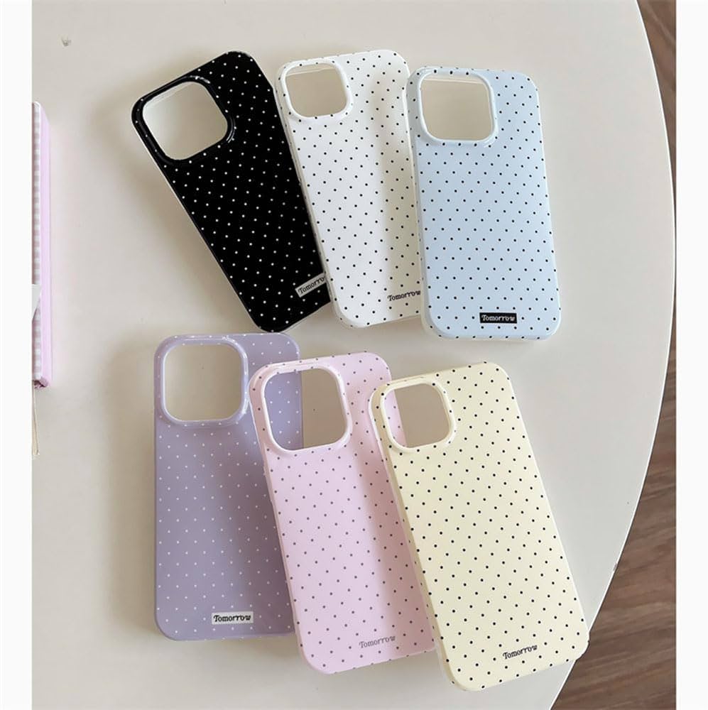 Reownest Case for iPhone 13 iPhone 14 with Cute Polka Dot Pattern Aesthetic Design