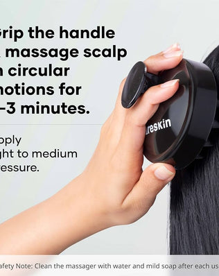 Head Massager with Medical-Grade Silicone Bristles | Hair Massager for Hair Growth