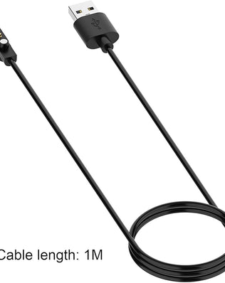 Problems Solved magnetic smartwatch charger cable, 3.3ft length, compatible with various smart watch models, with magnetic connector.