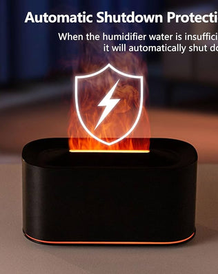 Essential Oil Diffuser, Upqrade 7 Colour Lights Flame Aromatherapy Diffuser, Oil
