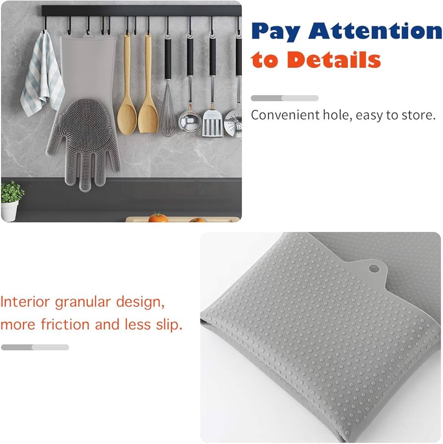 Pet Hair Remover, Gentle Magic Pet Grooming Gloves, Efficient Deshedding Glove for Dogs