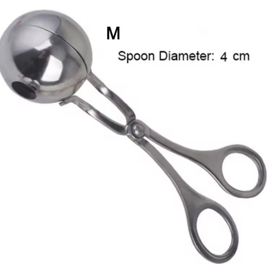 Stainless Steel Meatball Maker Spoon for Perfect Round Balls - Problems Solved