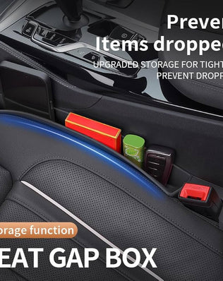 Car Seat Gap Filler, Seat Gap Organizer with Phone Holder, Car Seat Accessories