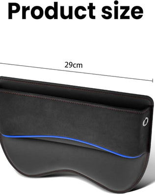 Car Seat Gap Filler Organiser, PU Leather Car Organizer for Front Seat Gap Filling