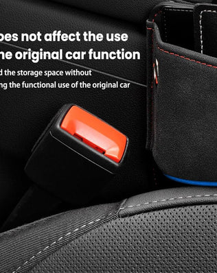 Car Seat Gap Filler Organiser, PU Leather Car Organizer for Front Seat Gap Filling