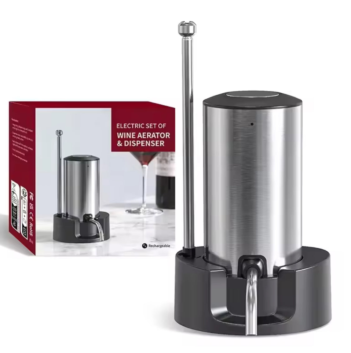 Rechargeable Electric Wine Aerator & Dispenser - Problems Solved
