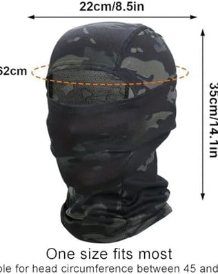 Balaclava Mask Lightweight Breathable Camo Hood Snood Army Hat Head Full Face
