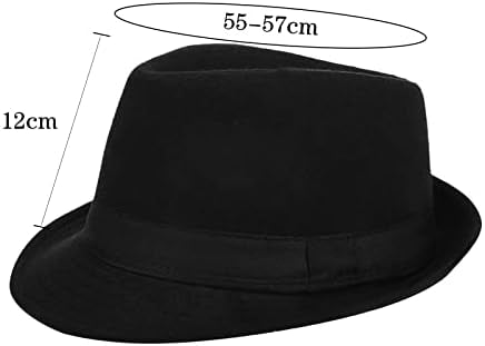 Elegant Fedora Trilby Hat Men Classic Stylish Panama Fedora Hats Vintage Short Brim Jazz