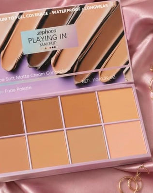 Problems Solved concealer palette with smooth texture, high coverage, natural finish, and waterproof formula for daily makeup.