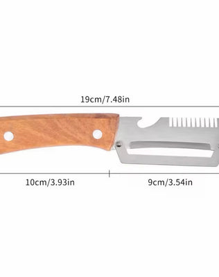 Wooden Multi Functional Vegetable Peeler With Ergonomic Handle For Peeling
