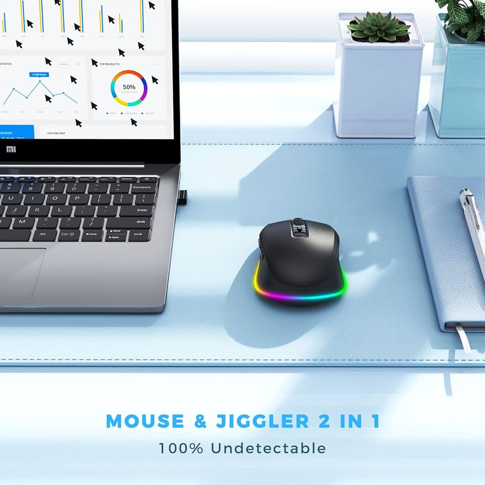 Problems Solved wireless rechargeable LED mouse with silent clicking and 2.4G USB receiver, designed for laptops.
