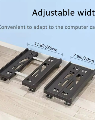 Adjustable Mobile CPU Stand, Ventilated Computer Tower Stand - Problems Solved