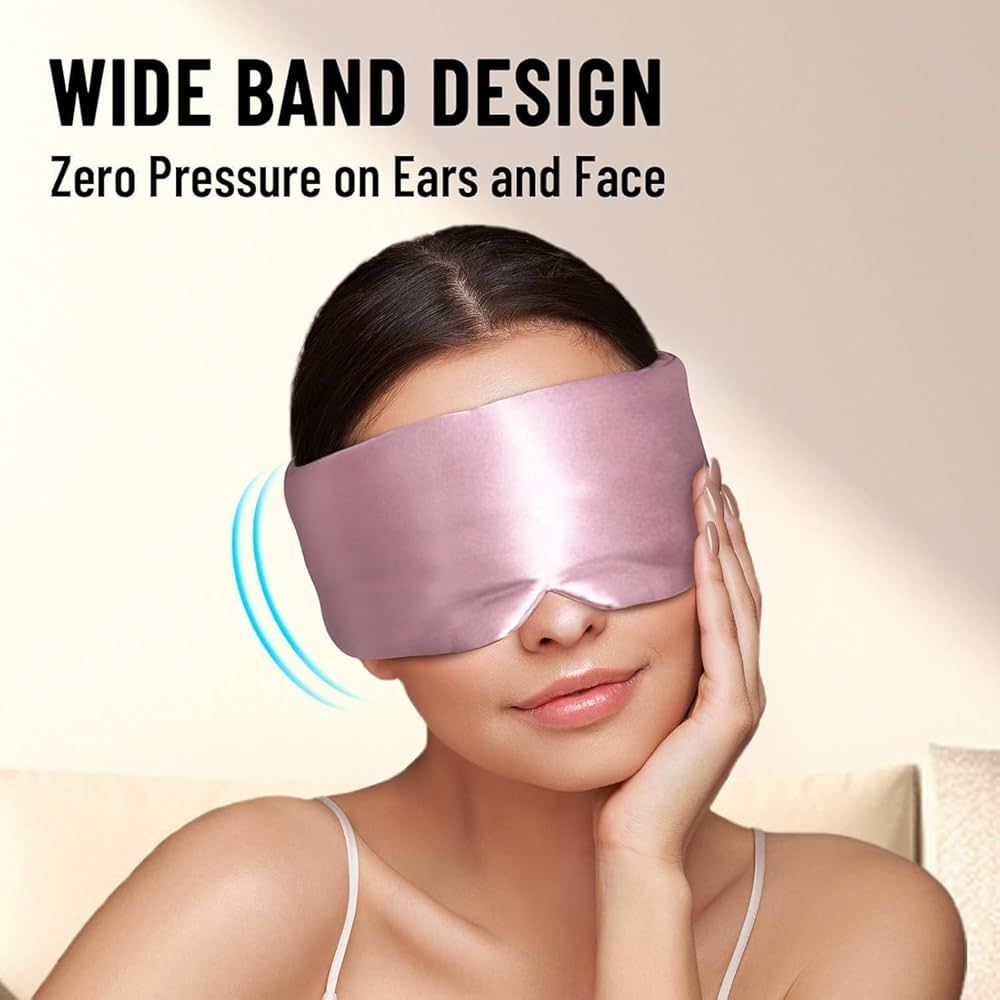 Silk Sleep Mask for Women Men, Mulberry Silk Eye Sleeping Mask