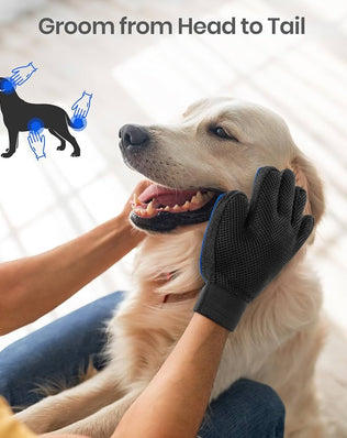 Dog Grooming Glove, Gentle Pet Grooming Glove Brush, Efficient Pet Hair Remover