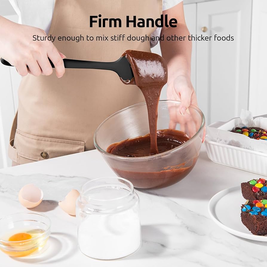 Silicone Spatula Set of 4: 315°C Heat-Resistant Flexible