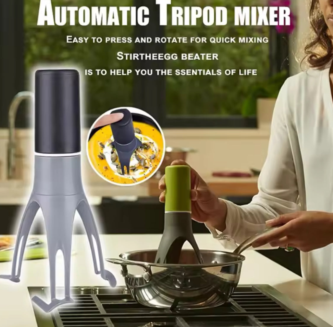 Battery-Operated Hands Free Pan Stirrer - Problems Solved