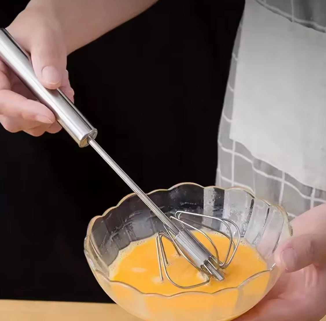 Stainless Steel Semi-Automatic Handheld Whisk - Problems Solved