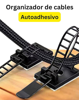 Pack of 25 3M Quality Self Adhesive Cable Organizer, Cable Organizer for Desk