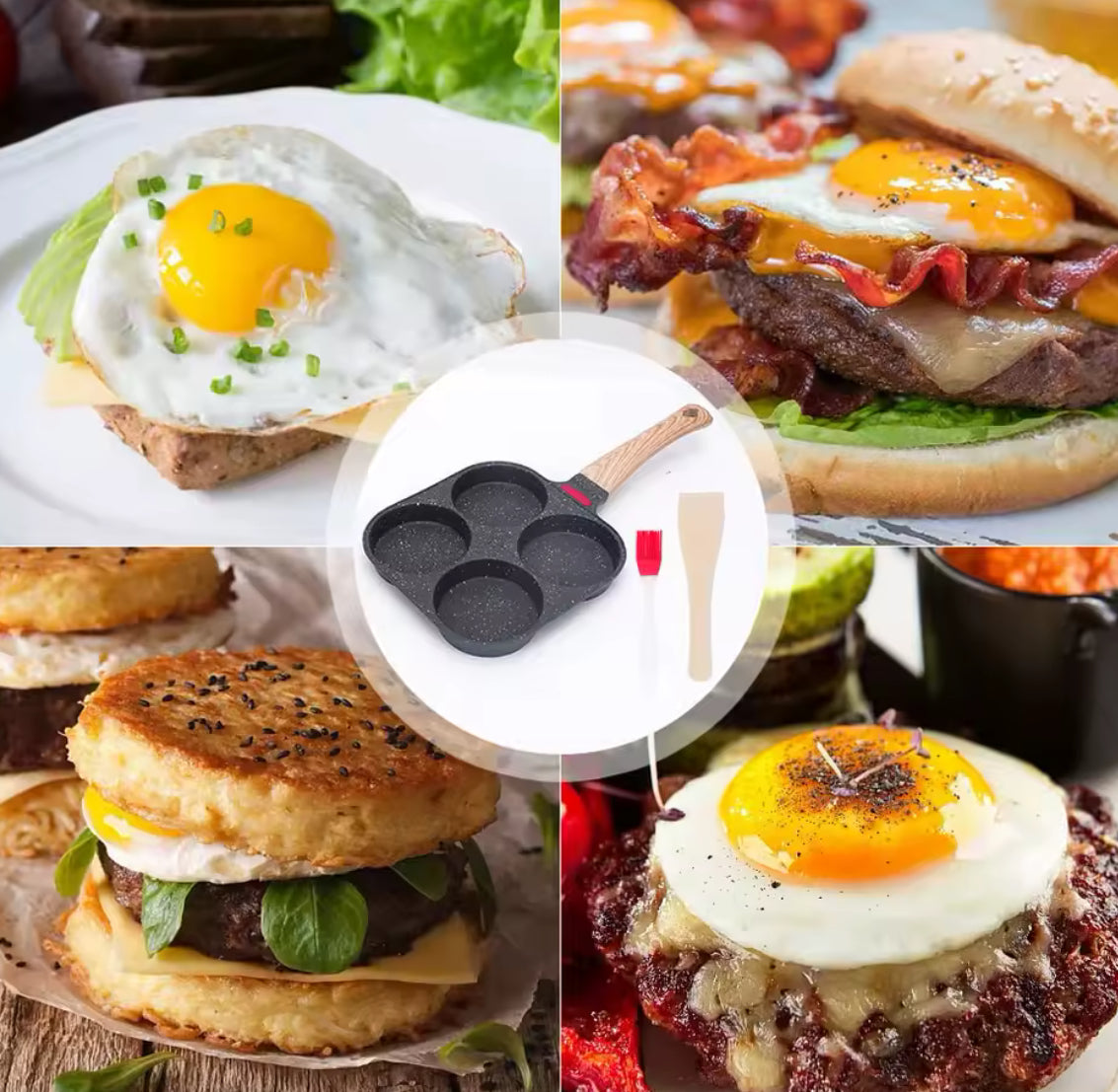 Egg Frying Pan Nonstick Coating Mini Skillet, Comfortable Handle - Problems Solved