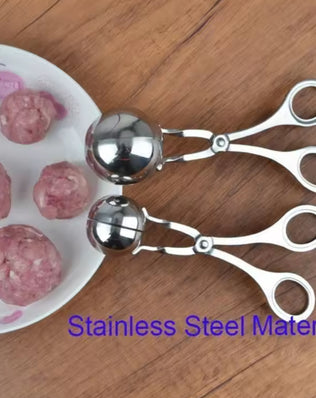 Stainless Steel Meatball Maker Spoon for Perfect Round Balls - Problems Solved