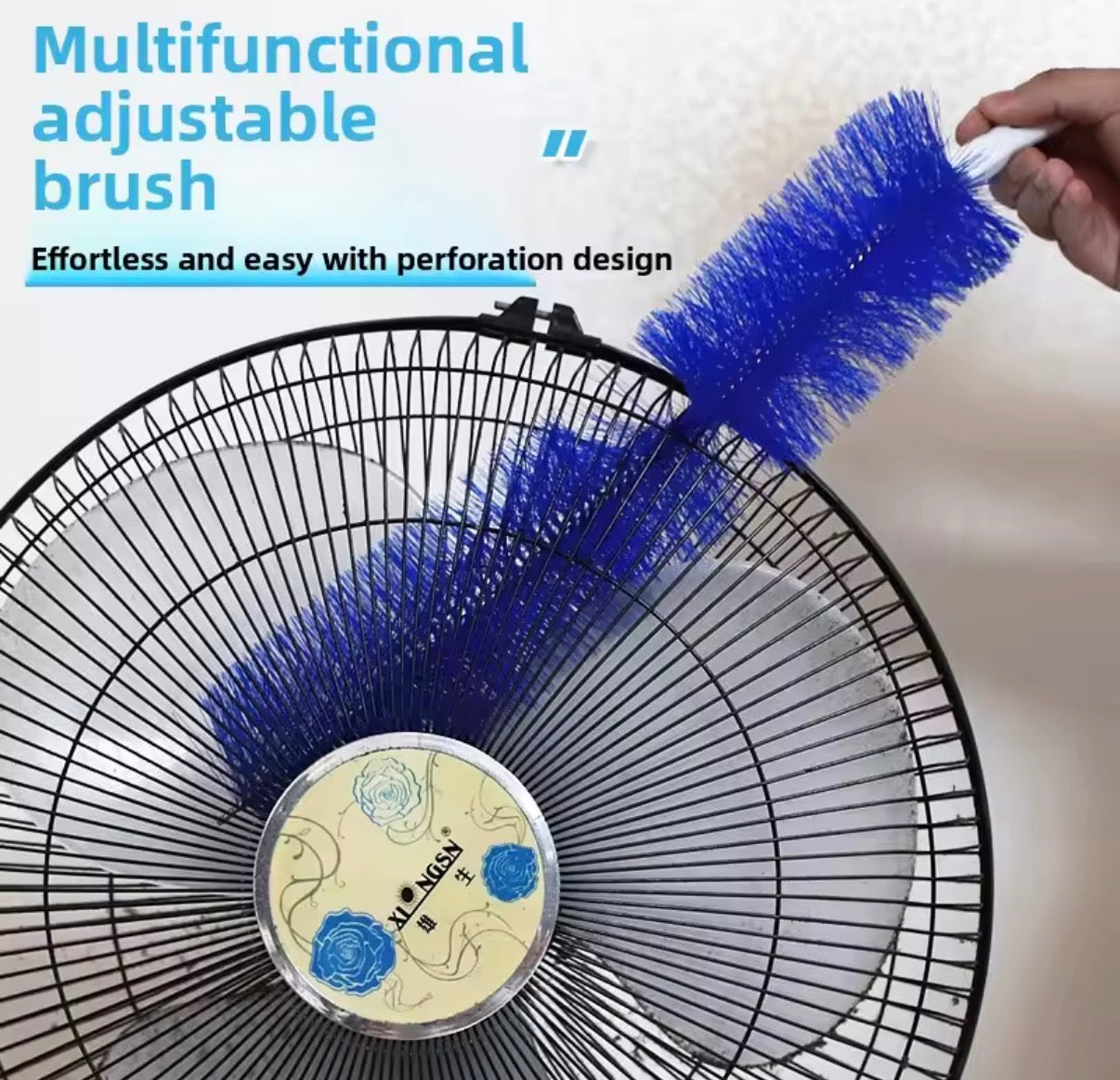 Fan Dust Brush–No Disassembly,Deep Clean,Soft Bristles Non-Scratch