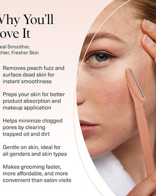 Kitsch Dermaplane Razor for Women Face - Face Razors for Women & Men