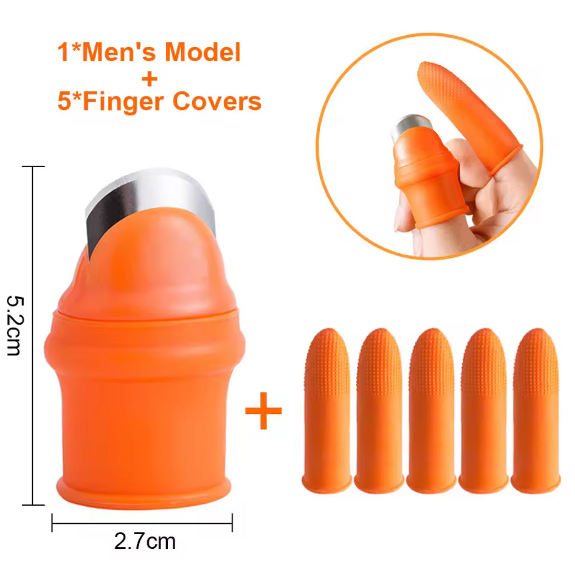 Silicone world 1 Set Silicone Finger Protector With Blade Fruits - Problems Solved