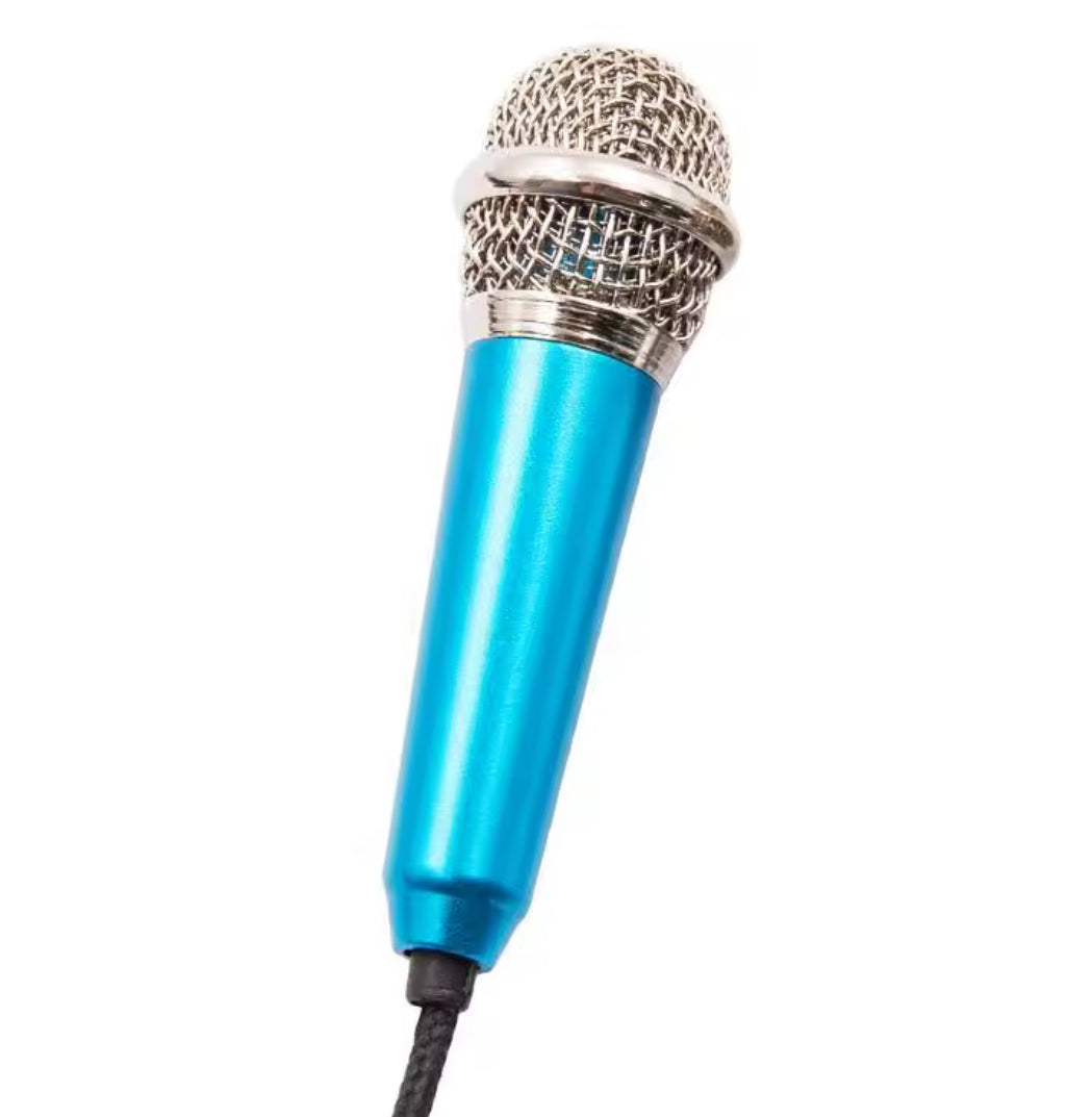 Problems Solved handheld mini stereo microphone with 3.5mm jack for portable studio speech and recording.