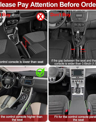 2 Pack Car Seat Gap Filler
Organizer, Automotive Front Seat Storage with Cup Holder