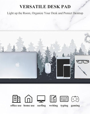 Problems Solved Large XXL Gaming Mouse Pad, waterproof full desk mat, 35" x 15" extended surface for smooth mouse movement