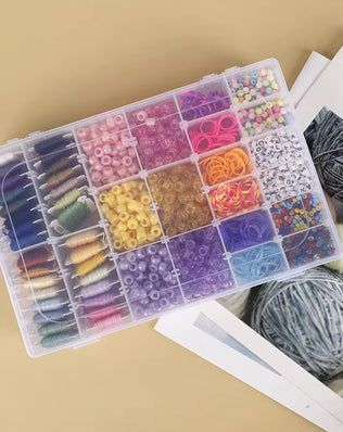 Transparent Plastic Storage Box by Problems Solved with multiple compartments for organizing small items