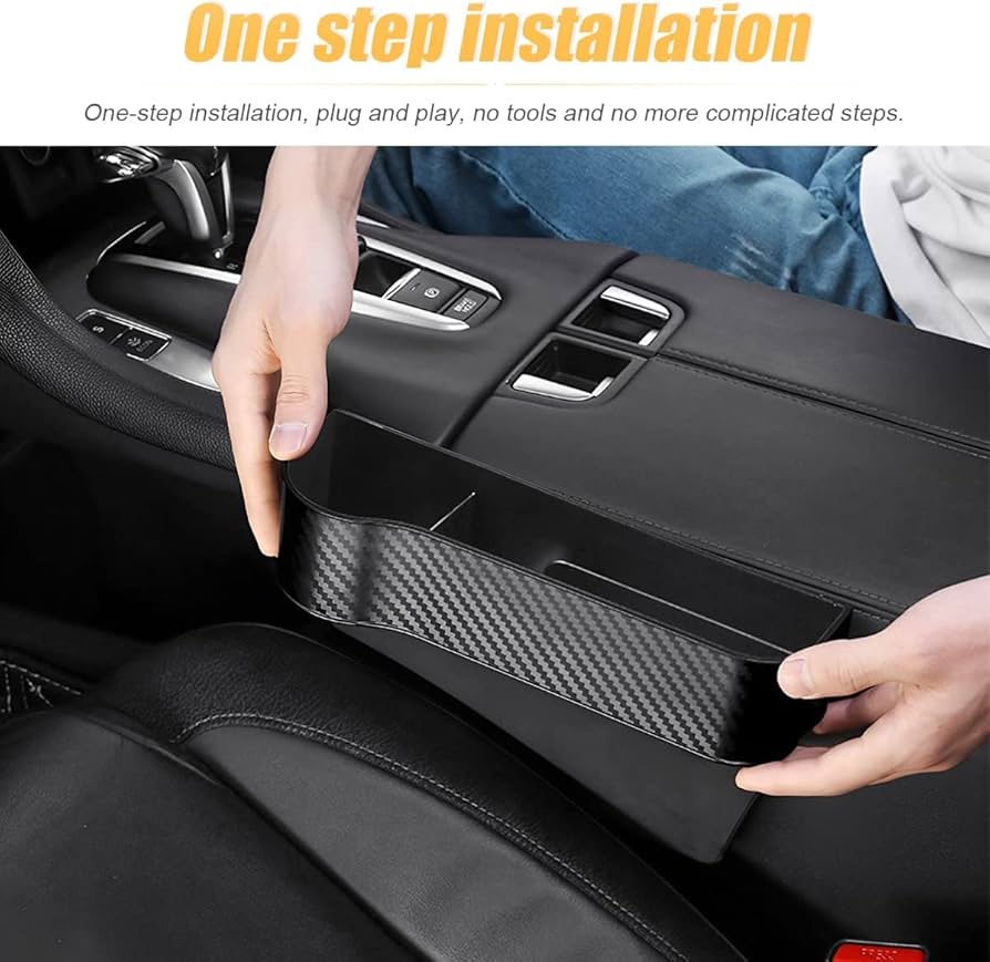 2 Packs Car Seat Gap Filler
Organizer, Multifunctional Seat Gap Storage Box
