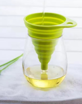 1pc Mini Silicone Gel Foldable Collapsible Style Funnel Hopper - Problems Solved