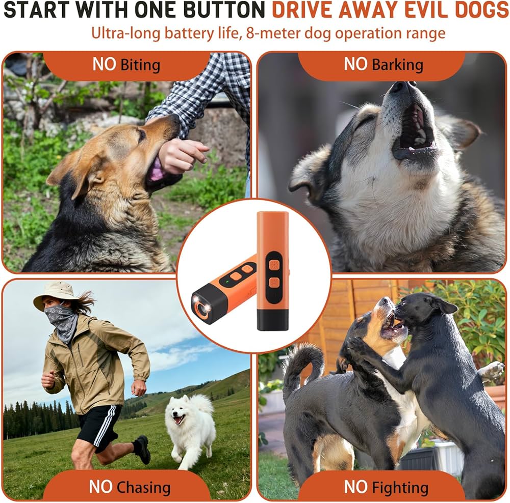 Anti Barking Device for Dogs, Bark Shield Repeller 3 Modes, Ultrasonic Dog Barking