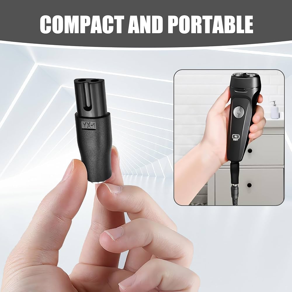 Problems Solved electric shaver charger kit with universal USB replacement cable, 7-piece set for seamless grooming device charging.