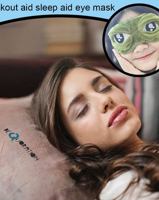 Sleep Mask,Eye Mask Cover for Sleeping Mask Blindfold Soft and Funny Sleep Eye 3D Frogs