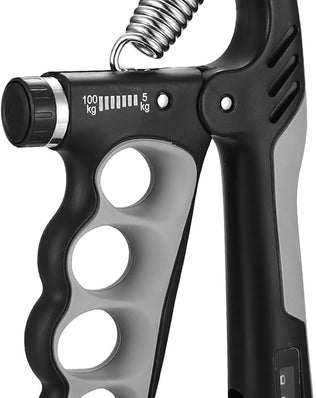 Problems Solved adjustable grip strengthener with 5-100 kg resistance, compact hand exerciser for improving grip strength.