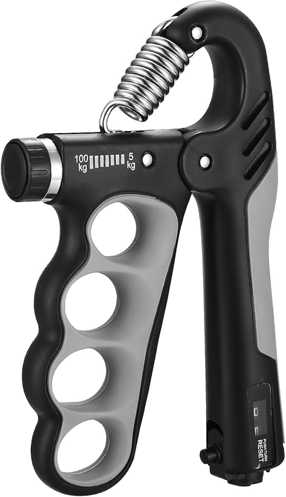 Problems Solved adjustable grip strengthener with 5-100 kg resistance, compact hand exerciser for improving grip strength.